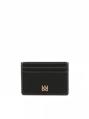 Zdjęcie produktu Smukły portfel na karty ze złotym logo KAZAR