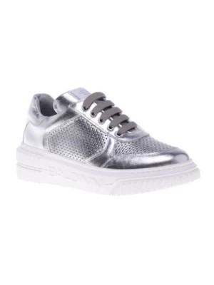 Zdjęcie produktu Sneaker in silver nappa leather Baldinini