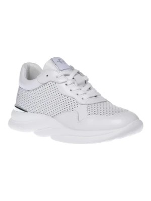 Zdjęcie produktu Sneaker in white perforated calfskin Baldinini