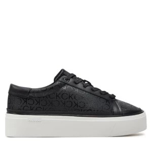 Zdjęcie produktu Sneakersy Calvin Klein Flatform Cup Lace Up Epi Mono HW0HW01911 Czarny