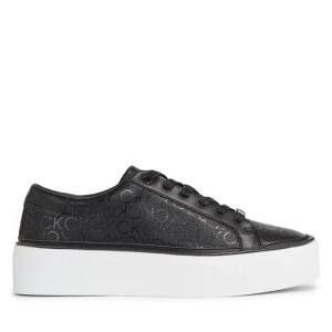 Zdjęcie produktu Sneakersy Calvin Klein Flatform Cupsole Lace Up-Epi Mn HW0HW01670 Czarny