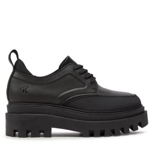 Zdjęcie produktu Sneakersy Calvin Klein Jeans Flatform Laceup Derby Mg Mtl YW0YW01502 Czarny