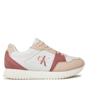 Zdjęcie produktu Sneakersy Calvin Klein Jeans Runner Low Lace Mix Ml Btw YW0YW01436 Biały