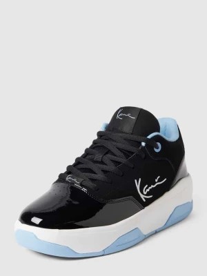 Zdjęcie produktu Sneakersy na platformie z detalami z logo Karl Kani