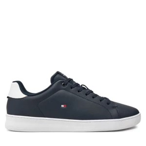 Zdjęcie produktu Sneakersy Tommy Hilfiger Court Cupsole Leather Flag FM0FM05451 Granatowy