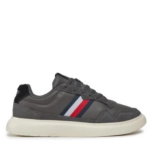 Zdjęcie produktu Sneakersy Tommy Hilfiger Light Cupsole Lth Mix Stripes FM0FM04889 Szary