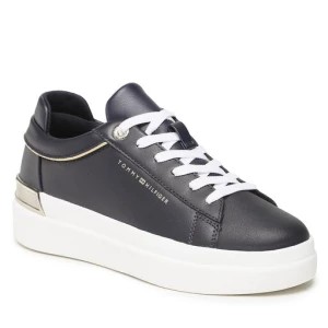 Zdjęcie produktu Sneakersy Tommy Hilfiger Lux Metallic Cupsole Sneaker FW0FW07030 Granatowy