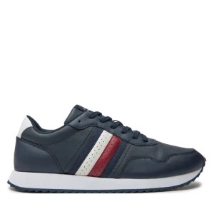 Zdjęcie produktu Sneakersy Tommy Hilfiger Runner Evo Lth Mix Ess FM0FM05121 Granatowy