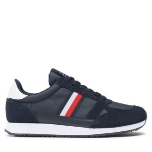 Zdjęcie produktu Sneakersy Tommy Hilfiger Runner Lo Vintage Mix FM0FM03431 Granatowy