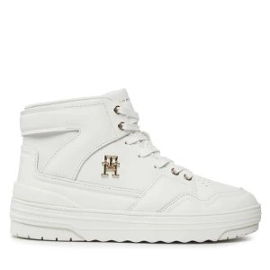 Zdjęcie produktu Sneakersy Tommy Hilfiger Th Basket Hi FW0FW07757 Écru