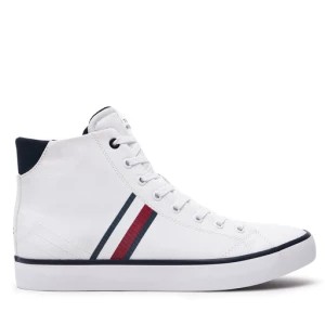 Zdjęcie produktu Sneakersy Tommy Hilfiger Th Hi Vulc Stripes Mesh FM0FM04948 Biały