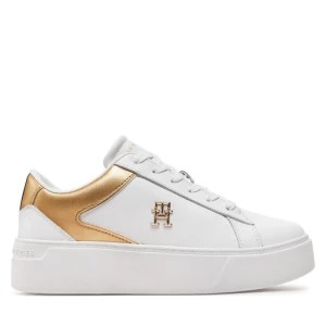 Zdjęcie produktu Sneakersy Tommy Hilfiger Th Platform Court Sneaker Gld FW0FW08073 Biały