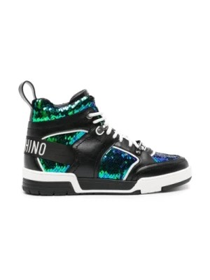 Zdjęcie produktu Sneakersy z Kolorowymi Cekinami Moschino