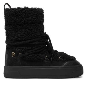 Zdjęcie produktu Śniegowce Tommy Hilfiger Lace-Up Faux Shearling Snowboot FW0FW08252 Czarny