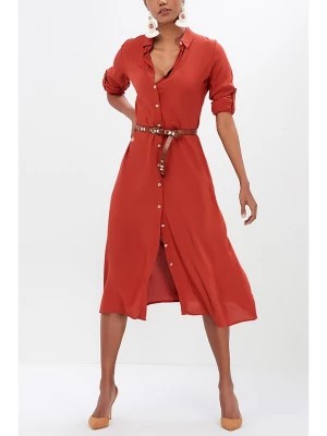 Zdjęcie produktu So You Sukienka w kolorze rdzawoczerwonym rozmiar: XL