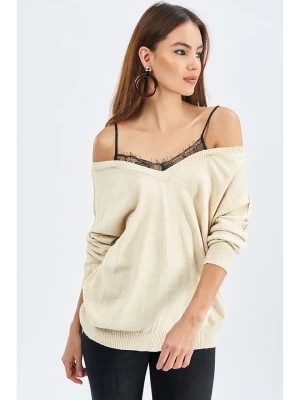 Zdjęcie produktu So You Sweter w kolorze kremowym rozmiar: M