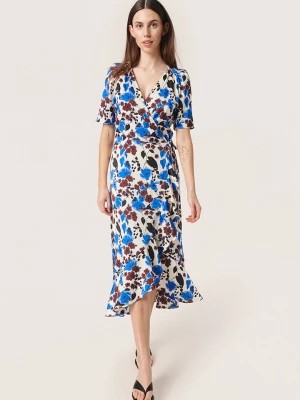 Zdjęcie produktu Soaked in Luxury Sukienka "Karven" w kolorze kremowo-niebiesko-bordowym rozmiar: XS