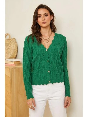 Zdjęcie produktu Soft Cashmere Kardigan w kolorze zielonym rozmiar: 38/40