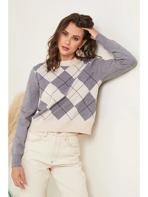 Zdjęcie produktu Soft Cashmere Sweter w kolorze beżowo-szarym rozmiar: 38/40