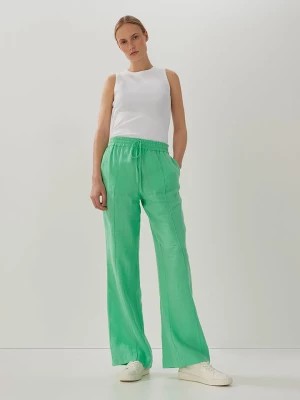 Zdjęcie produktu Someday Lniane spodnie w kolorze zielonym rozmiar: 36
