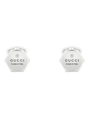 Zdjęcie produktu Spinki do mankietów ze srebra sterlingowego z logo Gucci Gucci