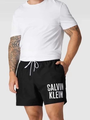 Zdjęcie produktu Spodenki kąpielowe PLUS SIZE z nadrukiem z logo Calvin Klein Underwear Plus