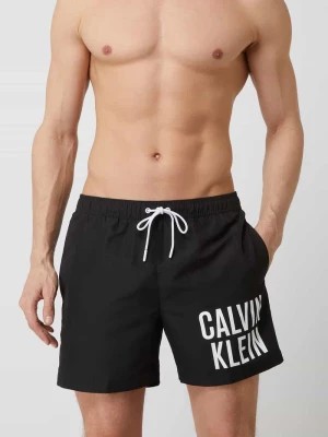 Zdjęcie produktu Spodenki kąpielowe z nadrukiem z logo Calvin Klein Underwear