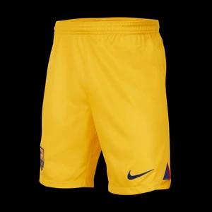 Zdjęcie produktu Spodenki piłkarskie dla dużych dzieci Nike Dri-FIT FC Barcelona Stadium 2023/24 (wersja czwarta) - Żółty