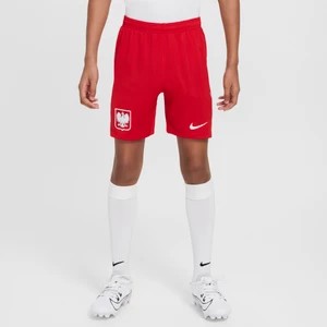 Zdjęcie produktu Spodenki piłkarskie dla dużych dzieci Nike Dri-FIT Polska Stadium 2024/25 (wersja domowa/wyjazdowa) (replika) - Czerwony