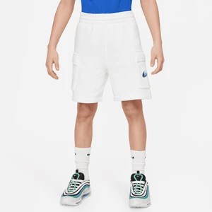 Zdjęcie produktu Spodenki z dzianiny dla dużych dzieci (chłopców) Nike Sportswear Standard Issue - Biel