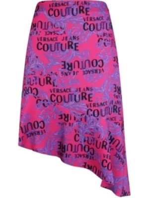 Zdjęcie produktu Spódnica Barokowy Nadruk Fuchsia/Violet - Rozmiar 42 Versace Jeans Couture