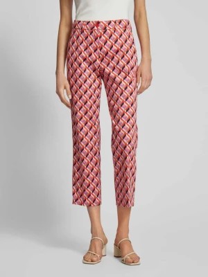 Zdjęcie produktu Spodnie capri ze wzorem na całej powierzchni i wpuszczanymi kieszeniami Betty Barclay