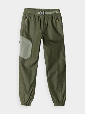 Zdjęcie produktu Spodnie casual damskie - oliwkowe/khaki 4F