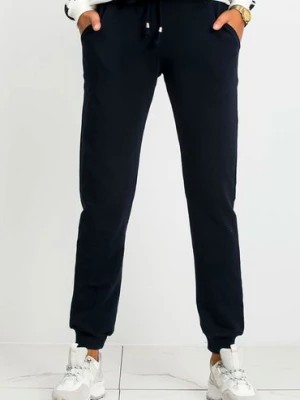 Zdjęcie produktu Spodnie damskie dresowe basic- granatowe BASIC FEEL GOOD