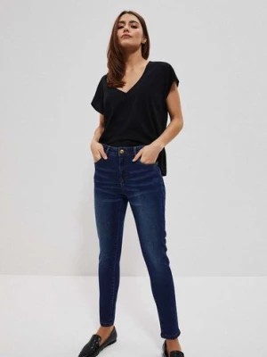 Zdjęcie produktu Spodnie damskie jeansowe typu push up Moodo