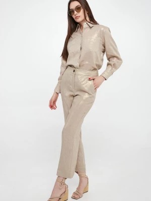 Zdjęcie produktu Spodnie damskie lniane Turbigo MARELLA SPORT
