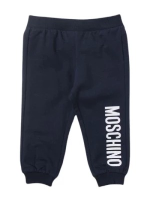 Zdjęcie produktu Spodnie do biegania w jednolitym kolorze Moschino