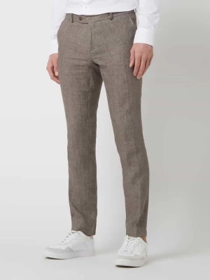 Zdjęcie produktu Spodnie do garnituru o kroju modern fit z lnu model ‘Tomte’ carl gross