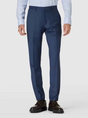 Zdjęcie produktu Spodnie do garnituru o kroju slim fit z wełny merino w odcieniu błękitu królewskiego Roy Robson