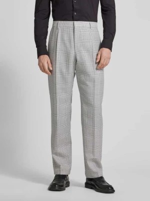Zdjęcie produktu Spodnie do garnituru z wiskozy ze wzorem w kratę glencheck model ‘Peter’ Boss