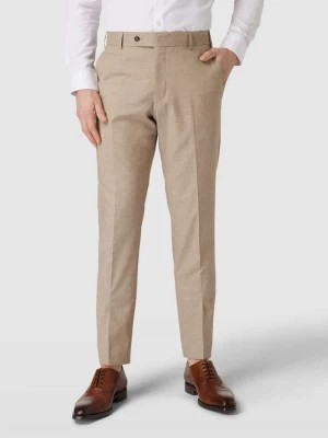 Zdjęcie produktu Spodnie do garnituru z wpuszczanymi kieszeniami w stylu francuskim w kolorze beżowym Wilvorst