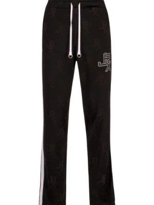 Zdjęcie produktu Spodnie do Joggingu z Nadrukiem Logo i Paskiem Bocznym John Richmond