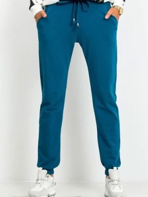 Zdjęcie produktu Spodnie dresowe damskie basic- niebieskie BASIC FEEL GOOD