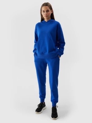Zdjęcie produktu Spodnie dresowe joggery damskie - kobaltowe 4F
