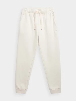 Zdjęcie produktu Spodnie dresowe joggery damskie Outhorn - białe