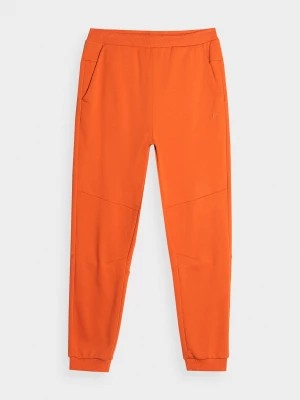 Zdjęcie produktu Spodnie dresowe joggery męskie - pomarańczowe 4F