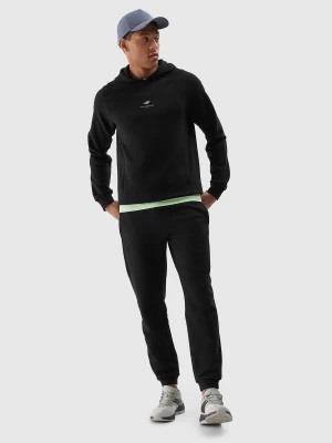 Zdjęcie produktu Spodnie dresowe joggery z bawełny organicznej męskie - czarne 4F