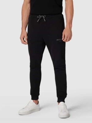 Zdjęcie produktu Spodnie dresowe z detalami z logo carlo colucci