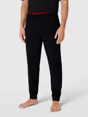 Zdjęcie produktu Spodnie dresowe z elastycznym pasem z logo model ‘Linked’ HUGO