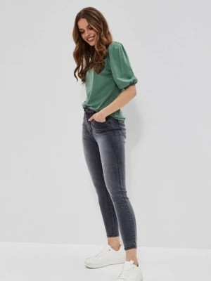 Zdjęcie produktu Spodnie jeansowe damskie - szare Moodo